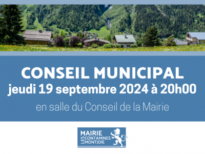 Conseil municipal septembre 2024