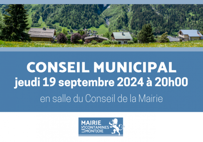 Conseil municipal septembre 2024