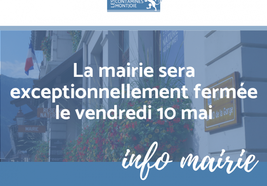 fermeture mairie 10 mai