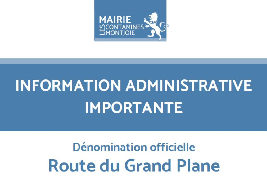 Info administrative grand plane