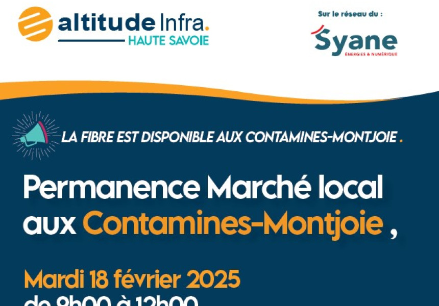 Permanence marché altitude infra